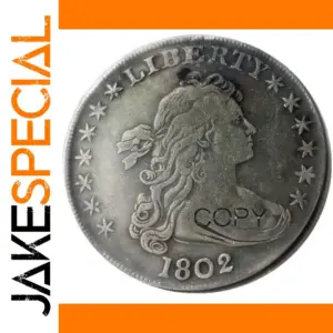 Vintage US 1802 Draped Bust Coin Replica