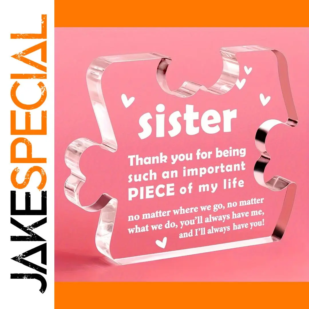 Heartfelt Sister Gift Acrylic Decor 1 Heartfelt Sister Gift Acrylic Decor