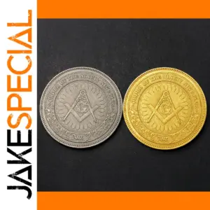 Vintage Knight Templar Coin 38mm Copper Collectible