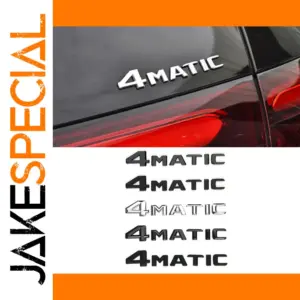 Mercedes-Benz 4MATIC Logo Decal in Multiple Finishes