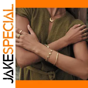 Elegant Gold-Tone Stainless Steel Cuff Bracelet