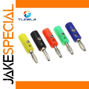 Vibrant 5-Piece Banana Plug Connector Set