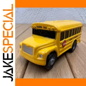 Vintage Yellow Diecast School Bus Model