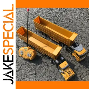 Vibrant Orange RC Construction Truck for Kids