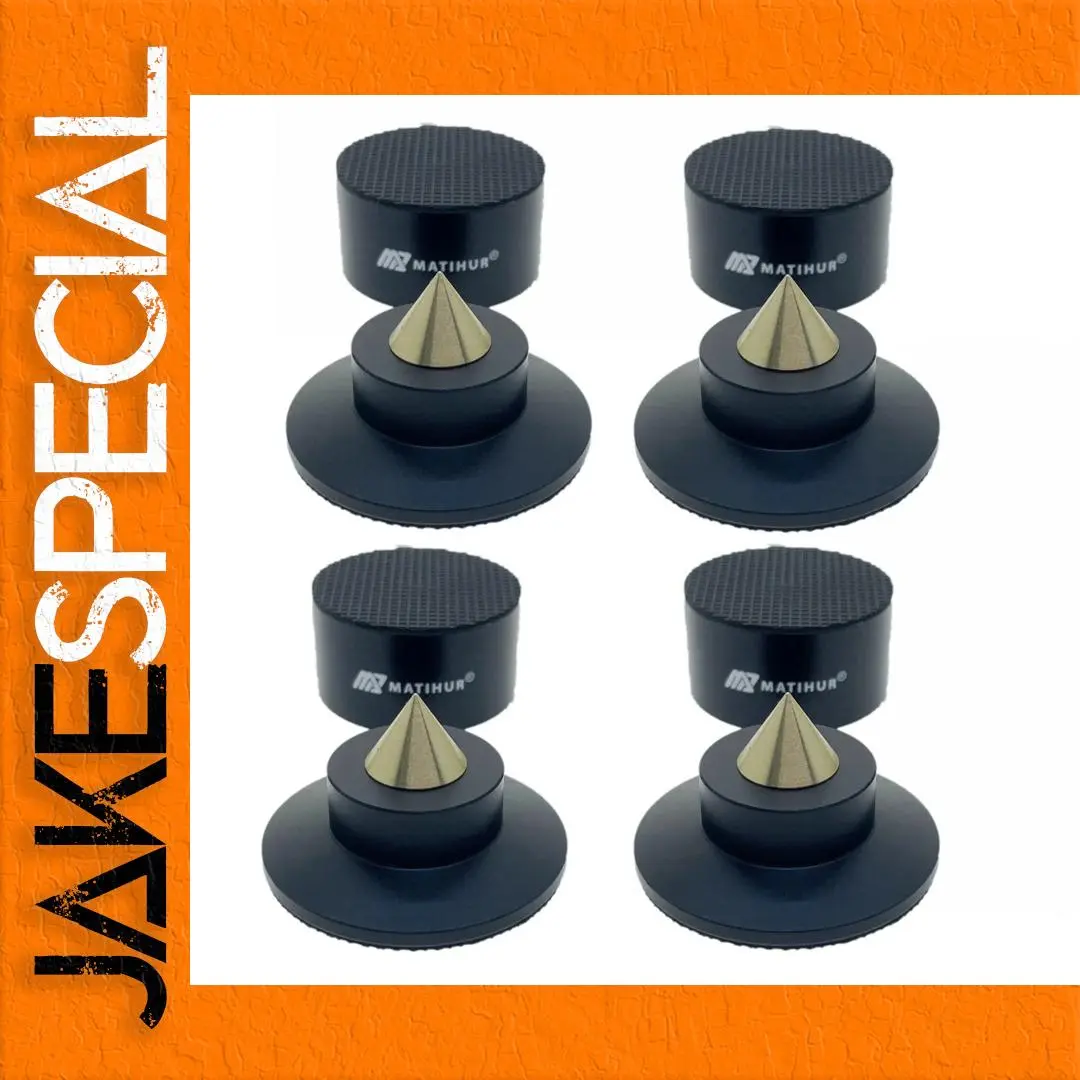 Aluminum Shock Spike Isolation Feet Set 1 Aluminum Shock Spike Isolation Feet Set