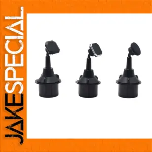 Black Car Cup Holder Phone Mount with 360° Rotation