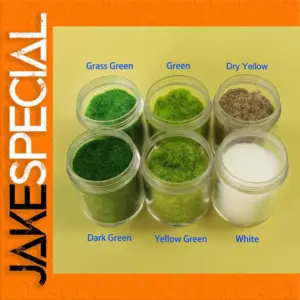 Evemodel Static Grass Set - 6 Colors, 3mm Fibers