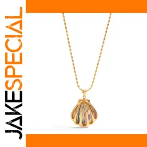 Ocean-Inspired Stainless Steel Seashell Necklace