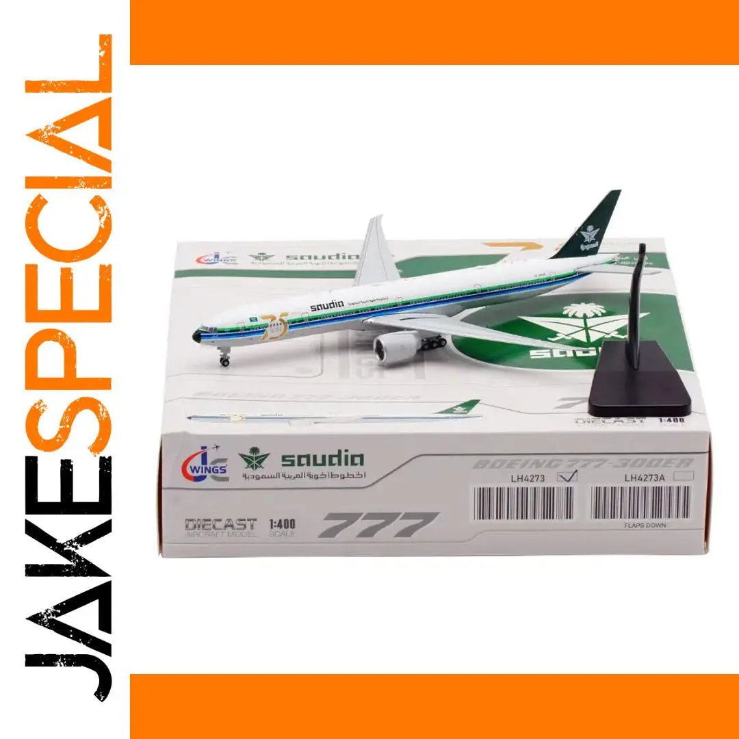 Saudia Boeing 777-300ER Diecast Model 1/400 Scale 1 Saudia Boeing 777-300ER Diecast Model 1/400 Scale