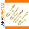 18k Gold-Plated Stainless Steel Extension Chain Set