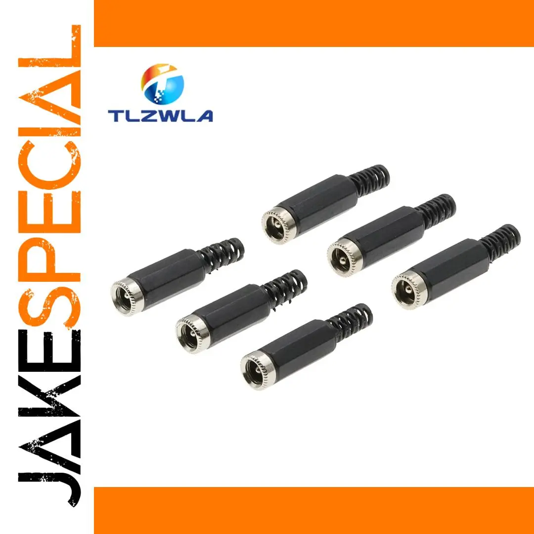 Set of 10 Female DC Power Jack Plugs 5.5×2.1/2.5mm 1 Set of 10 Female DC Power Jack Plugs 5.5×2.1/2.5mm