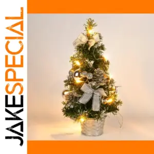 40cm LED Christmas Tree Nightlight in Silver, Gold, Red
