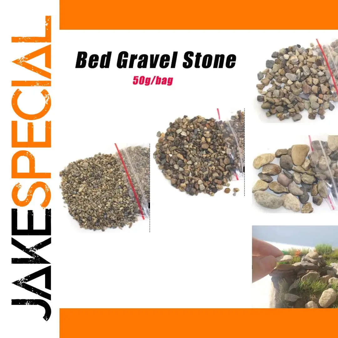 Miniature Realistic Gravel Set for Dioramas 1 Miniature Realistic Gravel Set for Dioramas