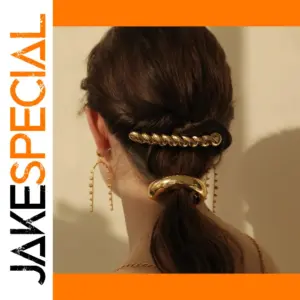 Stainless Steel Gold Hair Clip