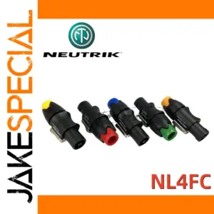 Colorful NL4FC 4-Core SpeakON Connectors (50 pcs)