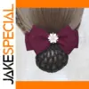 Elegant Burgundy Headwear with Floral Embellishment