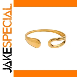 Gold-Tone Stainless Steel Cuff Bracelet Model JDBW2410021