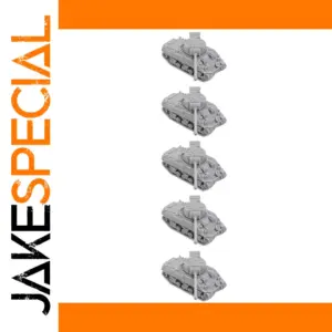 Uncolored 1/144 Scale Sherman Firefly Models Set