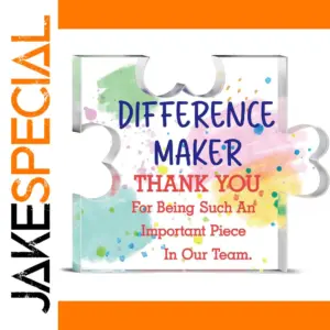 Colorful Puzzle Work Anniversary Plaque