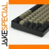 Black and Gray PBT Double Shot Keycaps Set