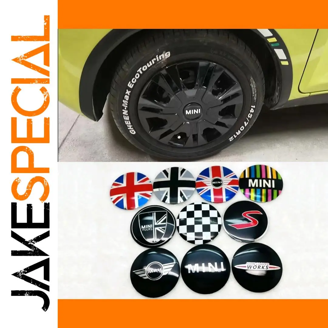 Mini Aluminum Hub Cover Stickers 56/60/65mm 1 Mini Aluminum Hub Cover Stickers 56/60/65mm