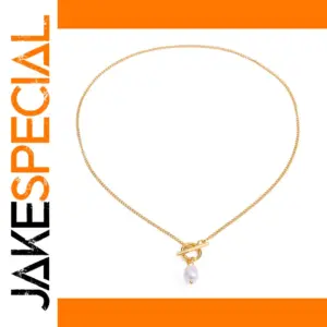 Stainless Steel Pearl Pendant Necklace