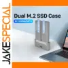 Dual Bay M.2 SSD Enclosure with USB 3.2 Gen 2