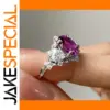 Elegant Purple Cubic Zirconia Women's Ring