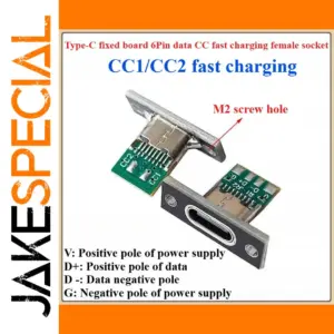USB Type-C 3.1 Female Connector (2/4/6 Pins)