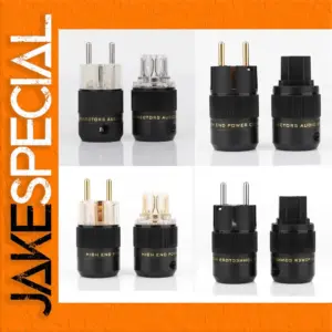 Premium 24K Gold-Plated Power Connectors for DIY Cables