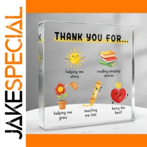 Colorful Teacher Appreciation Acrylic Plaque