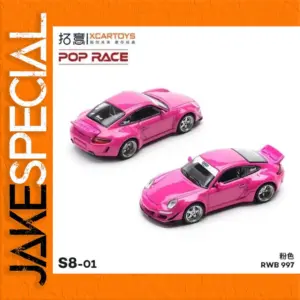 Pink Porsche 997 1:64 Die-Cast Model