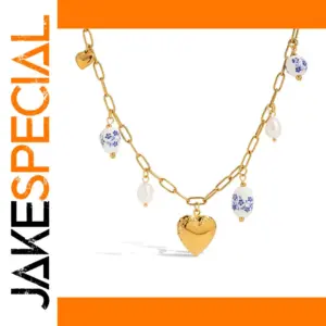 Elegant Stainless Steel Heart Necklace Set