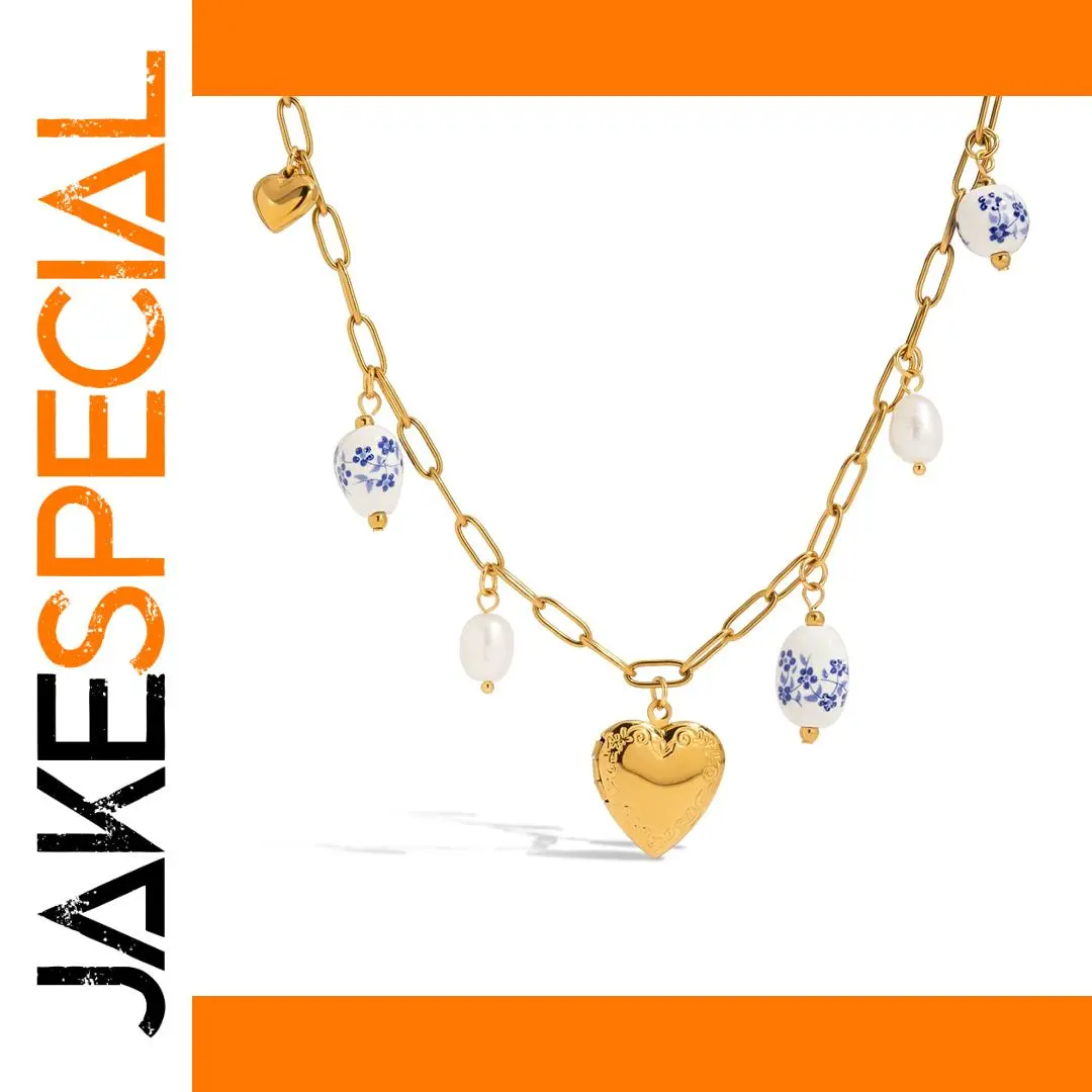 Elegant Stainless Steel Heart Necklace Set 1 Elegant Stainless Steel Heart Necklace Set