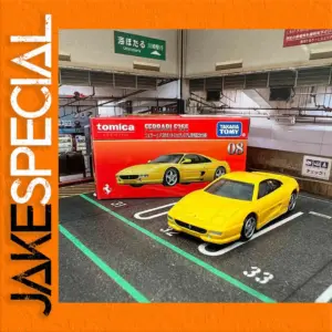 Vibrant Yellow Ferrari F355 Miniature Model