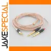 Luxury Braided OCC Copper Earphone Cable for High-End Audio