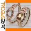 Rose Gold Stainless Steel Watch Case Set for 28.5mm Dials