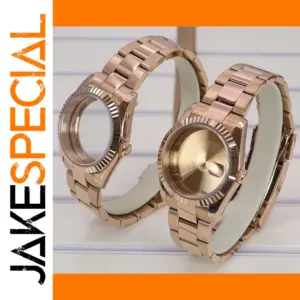 Rose Gold Stainless Steel Watch Case Set for 28.5mm Dials