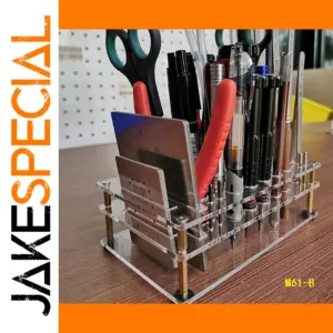 Transparent Repair Tools Storage Box with Gold Legs