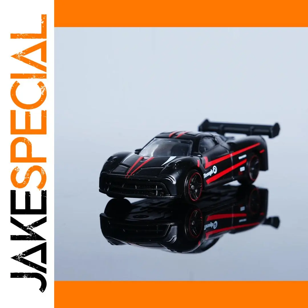 1:64 Scale Black and Red Supercar Model 1 1:64 Scale Black and Red Supercar Model