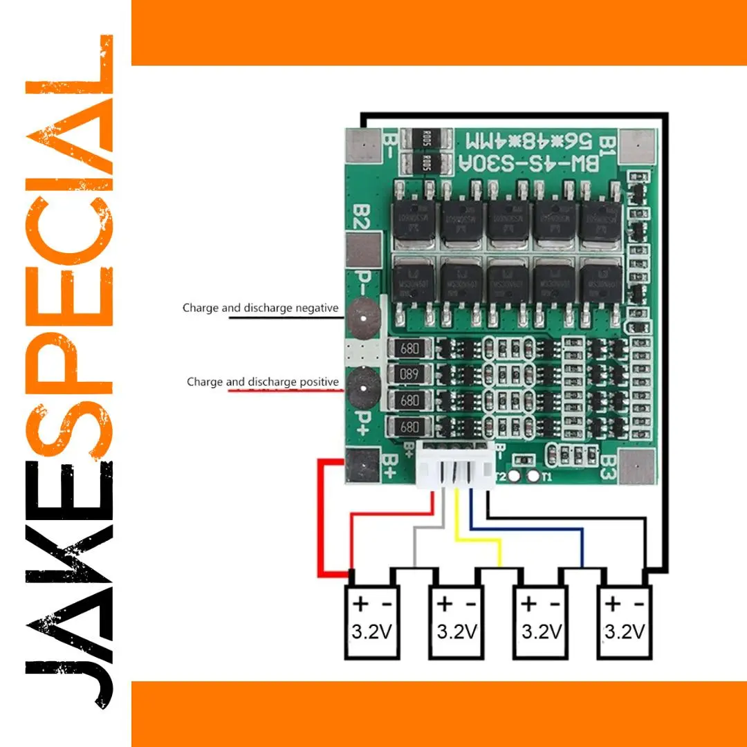 4S 30A LiFePo4 Battery Protection PCB 1 4S 30A LiFePo4 Battery Protection PCB