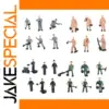 Miniature Railway Worker Figures Set (25 Pieces)