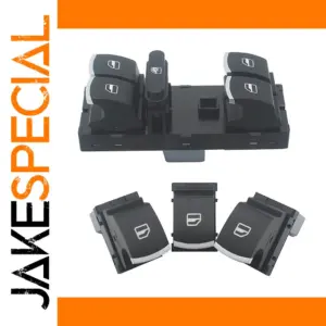 Chrome Window Control Switch for VW/SEAT