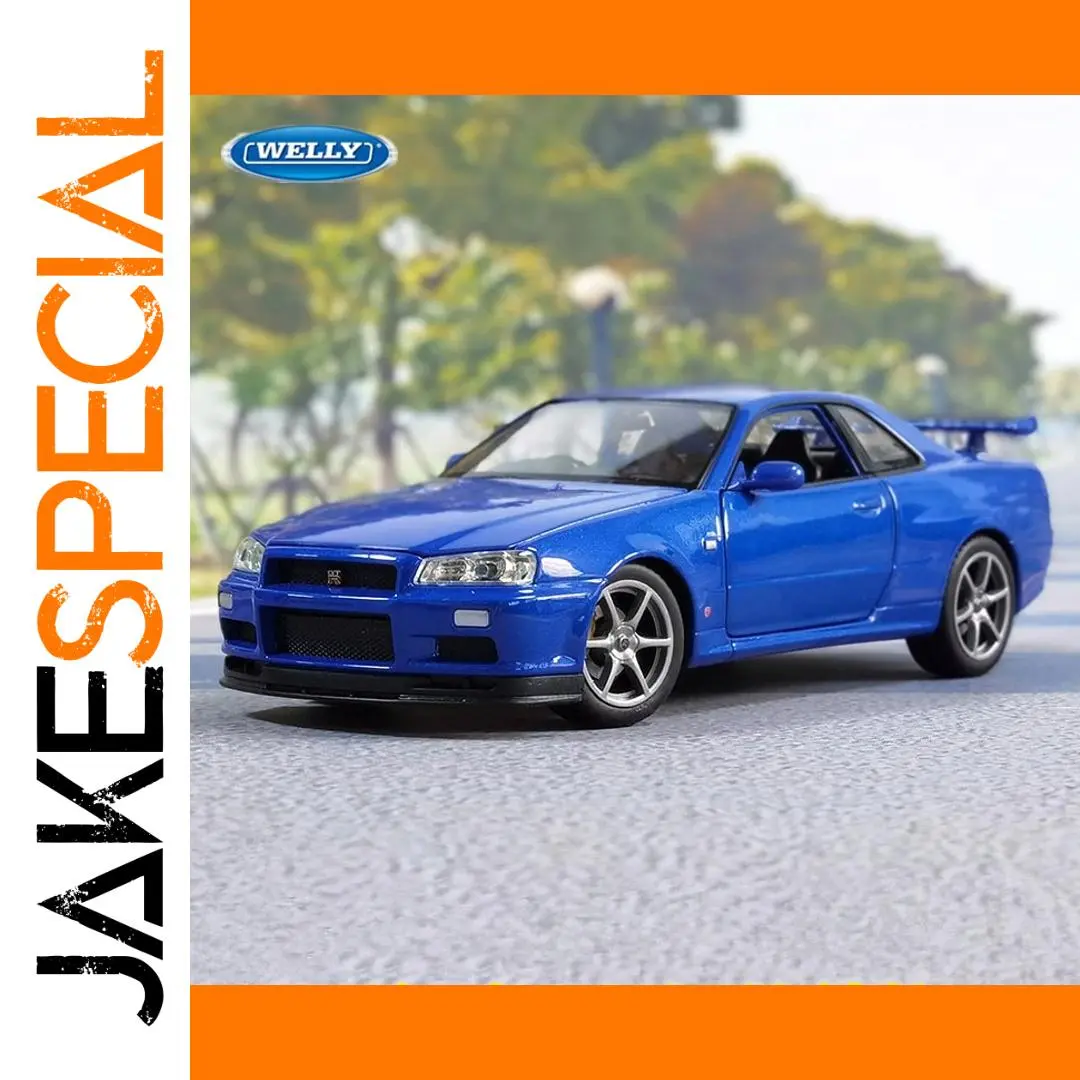 Diecast Nissan Skyline GTR R34 1:24 Scale 1 Diecast Nissan Skyline GTR R34 1:24 Scale