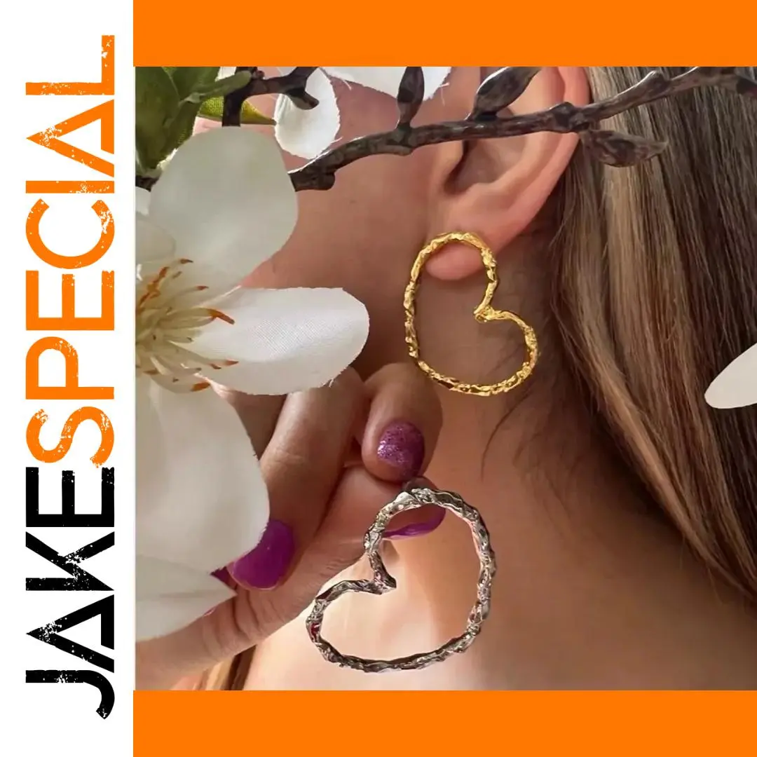 Stainless Steel Heart Earrings for Women 1 Stainless Steel Heart Earrings for Women