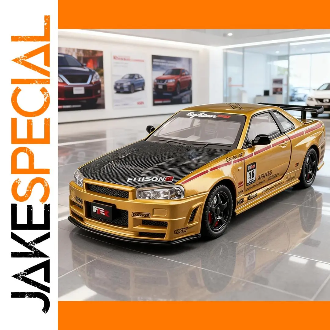 1:24 GTR R34 Skyline Racing Car Model 1 1:24 GTR R34 Skyline Racing Car Model