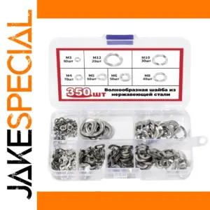 Stainless Steel Wavy Washer Set 350 pcs