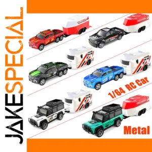 1:64 Scale Metal Alloy RC Car in Vibrant Colors