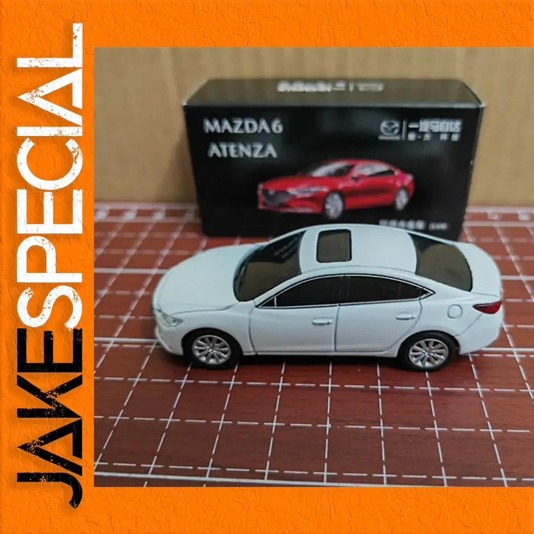 White Mazda 6 Atenza 1:64 Diecast Model 1 White Mazda 6 Atenza 1:64 Diecast Model