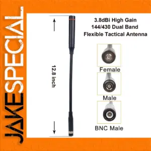 Flexible Tactical Antenna for Dual Band 144/430 MHz
